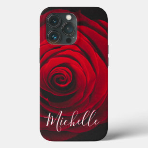 Case-Mate iPhone Case Monographie personnalisée rose rouge photo vintage