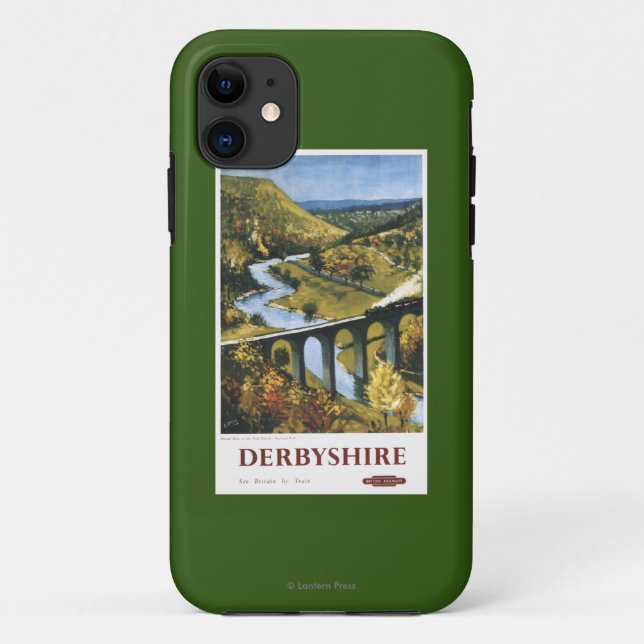 Coques Case-Mate iPhone Monsal Dale, train et viaduc British Rail (Dos)