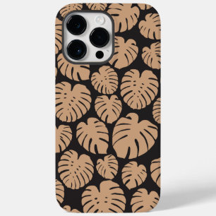 Coque Case-Mate iPhone Monstera en Tan et noir