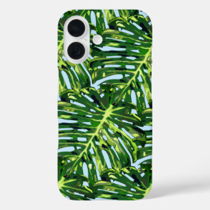 Coque Pour iPhone 16 Monstera Feuilles vacances d'été