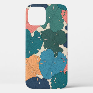 Case-Mate iPhone Case Monstère dessinée à la main feuilles d'orange, ros