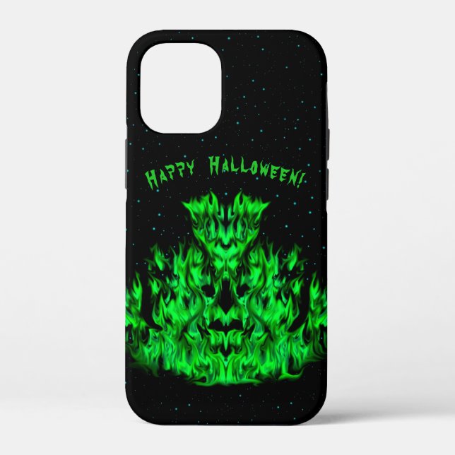 Coques Case-Mate iPhone Monstre de flamme dans le ciel étoilé (Verso)