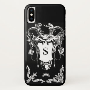 Coque iPhone X Monstre gothique décoration architecturale antique