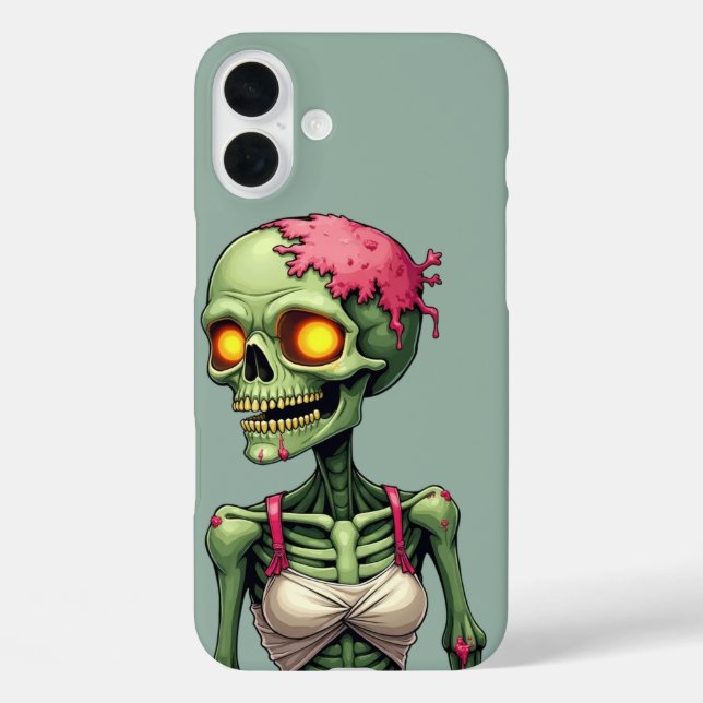 Coques Case-Mate iPhone Monstre vert Zombie Halloween - 31 Octobre (Verso)