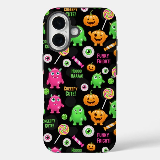 Coques Case-Mate iPhone Monstres "Déplaisants mignons" et Halloween amusan (Verso)