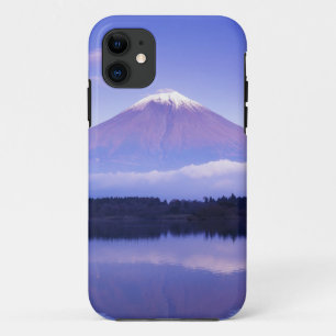 Coque iPhone 11 Mont Fuji avec nuage lenticulaire, lac Motosu,