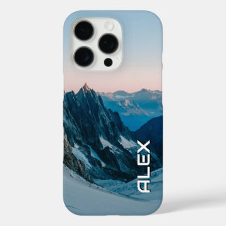 Coque iPhone 16 Pro Montagne Enneigée Sous Ciel Crise