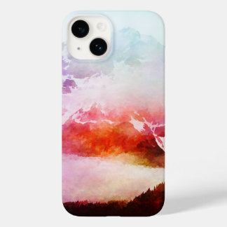 Coque Case-Mate iPhone Montagne Watercolor