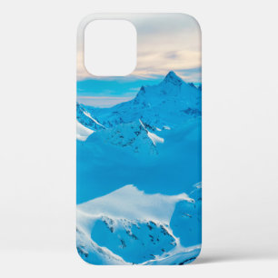 Case-Mate iPhone Case Montagnes avec des pics de neige et le coucher de