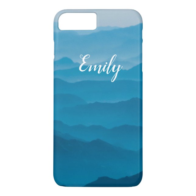 Coques Case-Mate iPhone Montagnes Bleues (Dos)