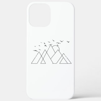 Case-Mate iPhone Case Montagnes Géométriques Simples Avec La Nature Des