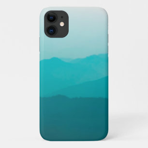 Case-Mate iPhone Case Montagnes ombré turquoises