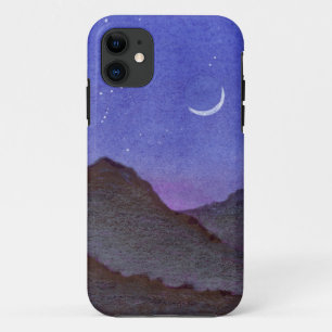 Etui iPhone Case-Mate Montagnes Orion et Crescent Moon