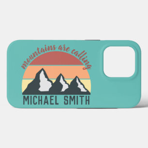 Case-Mate iPhone Case Montagnes pastel vintage appellent monogramme ciel