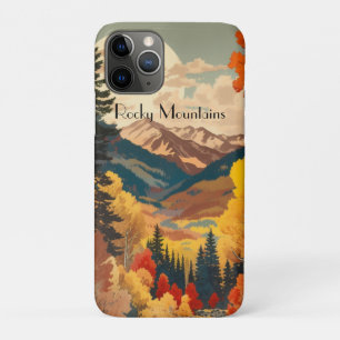 Case-Mate iPhone Case Montagnes Rocheuses Vintage Automne Texte personna