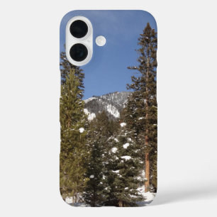 Coque Pour iPhone 16 Montana Mountain Trails in Winter Landcape Photo