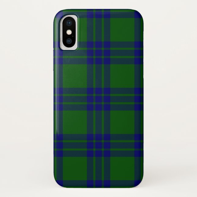 Coques Case-Mate iPhone Montgomery écossais vert bleu plaid (Dos)