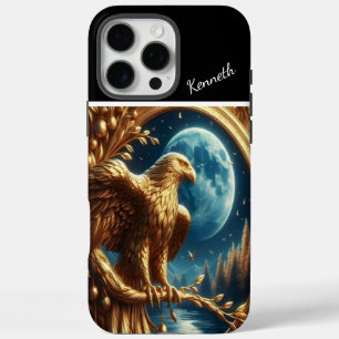 Coque iPhone 16 Pro Max Montre Lune de Golden Eagle