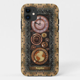 Coques Pour iPhone Montre vintage élégante de Steampunk