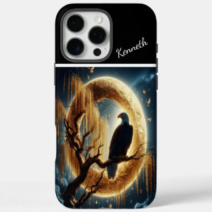 Coque iPhone 16 Pro Max Montres d'aigle Mer Lune