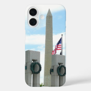 Coque Pour iPhone 16 Monument à Washington et mémorial 2ÈME GUERRE MOND