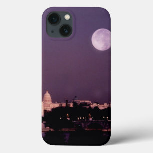Etui iPhone 13 Monument de Washington, le capitol et Jefferson