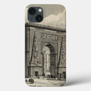 iPhone 13 Case Monument du Drawing of Porte Saint-Denis