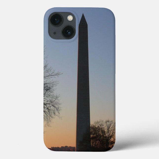 Coques Case-Mate iPhone Monument Washington au coucher du soleil à DC (Verso)
