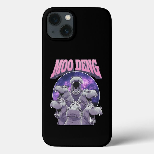 COQUES Case-Mate iPhone MOO-DENG LE BÉBÉ HIPPOPOTAME PYGMÉE FAMOUS MOO-DEN (Verso)