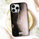 Coque Case-Mate iPhone Moody Dusty Rose Ombre Gradient Moderne Monogramme<br><div class="desc">Protégez votre téléphone avec élégance grâce à cet élégant coque iphone "Ethereal Mist", au design captivant et aux accents métalliques imitant. Parfait pour les amateurs de luxe et d'art moderne, ce coque est disponible pour de nombreux modèles iPhone et Samsung, offrant à la fois des options Barely There et Tough...</div>