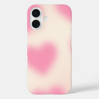 Coque Pour iPhone 16 Moody Esthétique Coeur rose