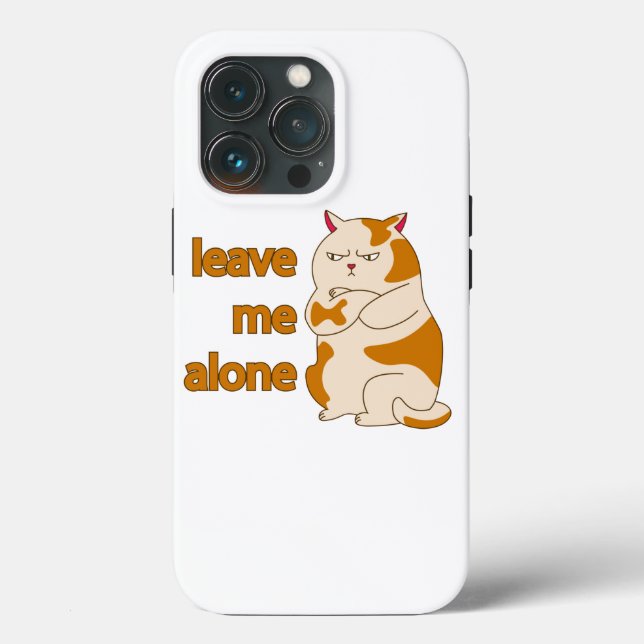 Coques Case-Mate iPhone Moody Grosse cat me laisse tranquille (Verso)