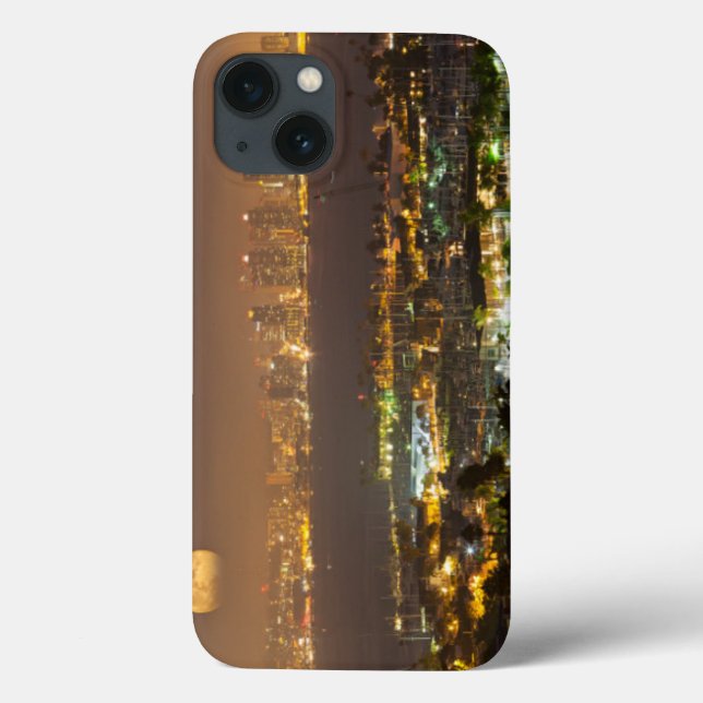 Coques Case-Mate iPhone Moonrise over the San Diego skyline (Verso)