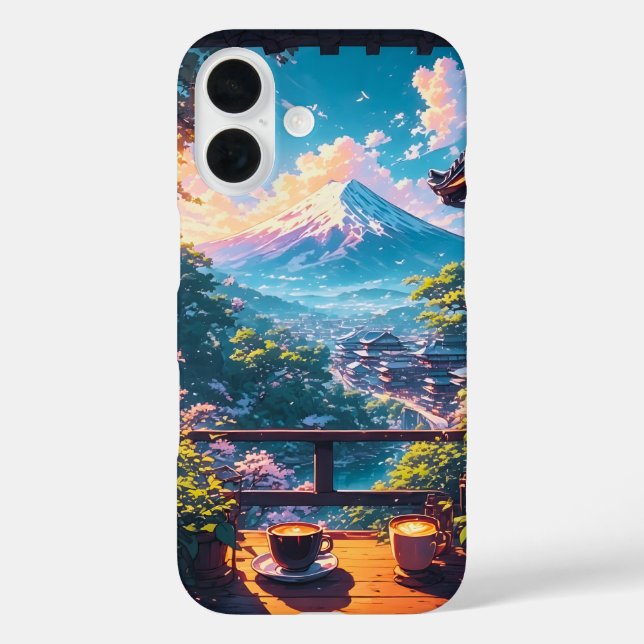 Coques Case-Mate iPhone Morning Calm over Fuji (Verso)