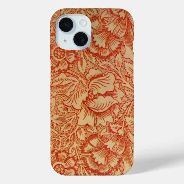 Coques Case-Mate iPhone Morris - Pink et Poppy.motif floral (Verso)