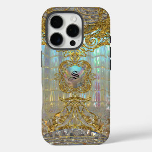 Coque iPhone 16 Pro Morshnette Élégant Monogramme baroque