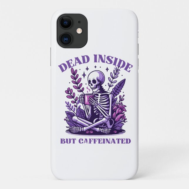 Coques Case-Mate iPhone Mort à l'intérieur mais caféiné (Dos)