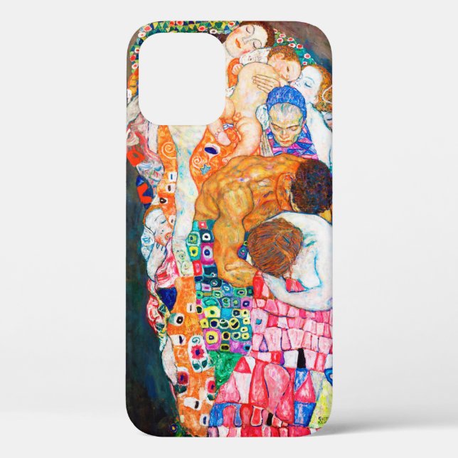 Coques Case-Mate iPhone Mort et vie, Gustav Klimt (Verso)
