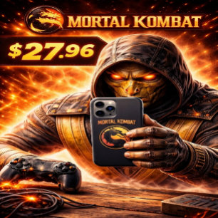 Case-Mate iPhone Case Mortal Kombat Vintage Tee — Petite Taille Y2K Rétr