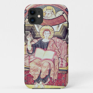 Coque iPhone 11 Morue 22. f.85v St Luke l'évangéliste, de Treves