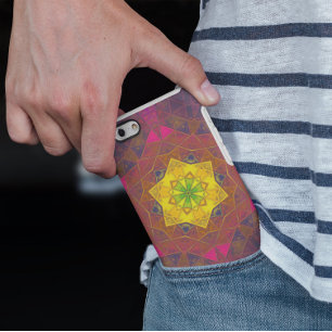 Case-Mate iPhone Case Mosaic Kaleidoscope Fleur Jaune violet et rose