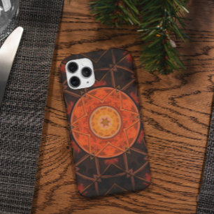 Case-Mate iPhone Case Mosaic Kaleidoscope Fleur Orange et Brown
