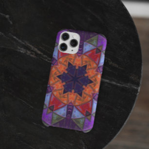 Case-Mate iPhone Case Mosaic Kaleidoscope Fleur orange rouge et violet
