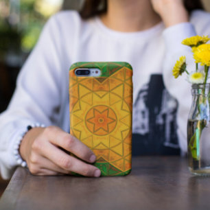 Case-Mate iPhone Case Mosaic Mandala Flower vert et jaune