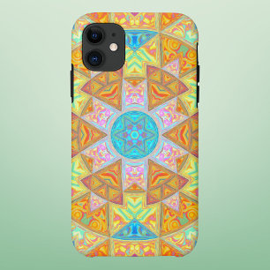 Case-Mate iPhone Case Mosaic Mandala jaune rose et bleu