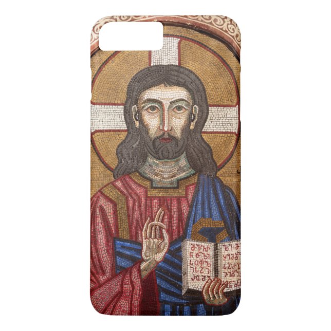 Coques Case-Mate iPhone Mosaïque ancienne de Jésus (Dos)