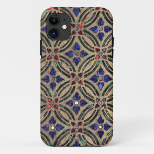 Coque iPhone 11 Mosaïque carrelage motif verre de pierre marocain
