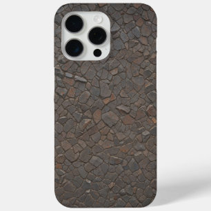 Coque Case-Mate iPhone Mosaïque de pierre Brown rustique Texture de roche