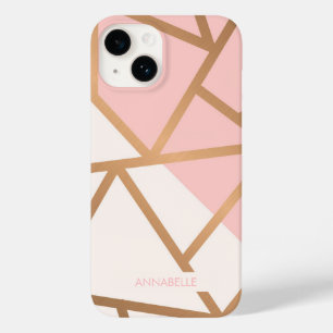 Coque Case-Mate iPhone Mosaïque d'or rose