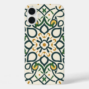 Coque Pour iPhone 16 Plus mosaïque florale, Mandala-Motif
